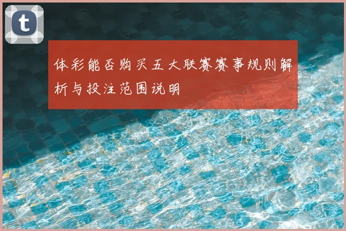 体彩能否购买五大联赛赛事规则解析与投注范围说明